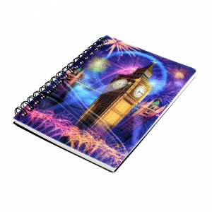 Carnețel zoo, cu spirală, 3D, London Eye & Big Ben - Img 1