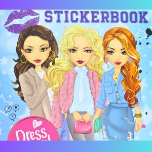 Carte de Stickere „Dress Me Up! Besties” - Creativitate și Modă pentru Copii