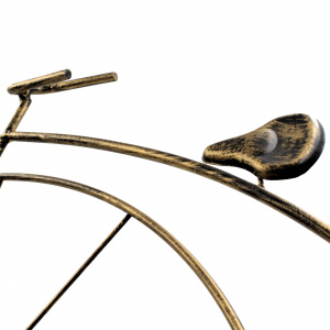 Ceas bicicletă 80 cm auriu patinat - Img 3
