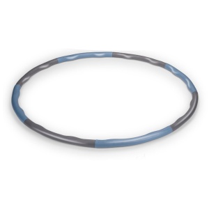 Cerc fitness Hula Hoop, Umbro®, demontabil, 900 g, gri/albastru, 95 cm