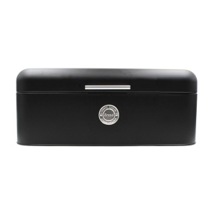 Cutie de pâine, din metal, neagră, 42x22x16 cm – Excellent Houseware