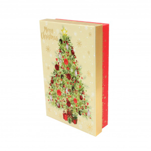Cutie pentru cadouri Tree Gold 21.5x14x5 cm - Img 2