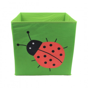 Cutie verde depozitare animăluț buburuză 30x30cm
