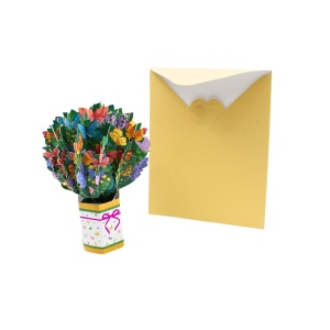 Decorațiune din hârtie Magic Pop-Ups Buchet fluturi - Img 4