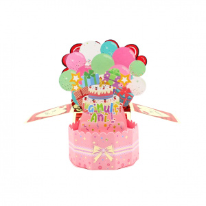 Decorațiune din hârtie Magic Pop-Ups La mulți ani - Img 1