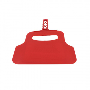 Evantai grătar BBQ 31 cm, ventilator manual aprindere cărbuni, plastic rezistent, roșu
