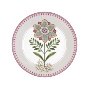 Farfurie din porțelan, Pip Studio, White, 21cm, colecția Lily&Lotus