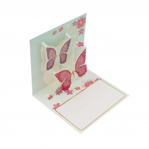 Felicitare 3D Premium Pop-up Butterflies - Img 1