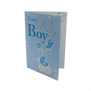 Felicitare Gold Blue Boy