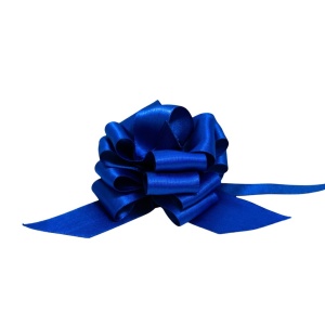 Fundă din satin cu autoformare bleumarin