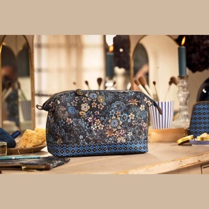 Geantă pentru cosmetice, Purse Large, Pip Studio, Blue, 26x18x12 cm, colecția Tutti i Fiori