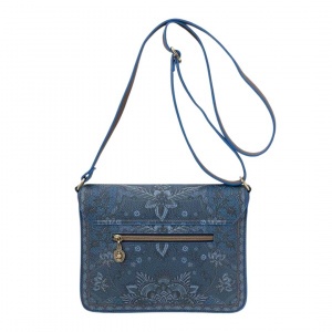 Geantă tip poștaș, Pip Studio, colecția Kyoto Festival, Denim Blue, 25x7x20cm