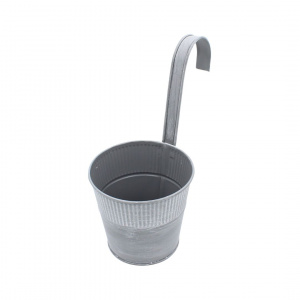Ghiveci gri 12,5 cm pentru balustradă