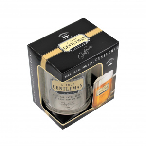Halbă de Bere "Original, intelligent, strong and stylish", 500 ml - Ambalată în Cutie Cadou