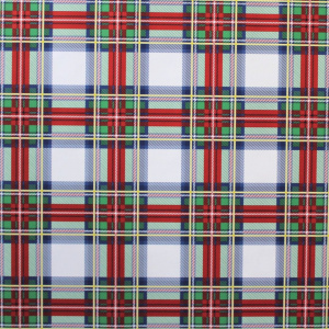 Hârtie ambalat cadouri CLASSICO tartan alb - Img 2