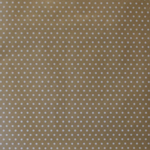 Hârtie ambalat Kraft Vintage, bulinuțe albe, 200x70 cm