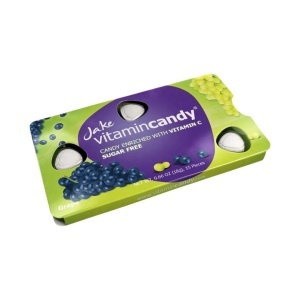 Jake Vitamin Candy – bomboane fără zahăr cu Vitamina C, struguri, cutie cu 12 blistere