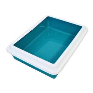 Litieră pentru pisici, 43x33x10 cm, Koopman, verde