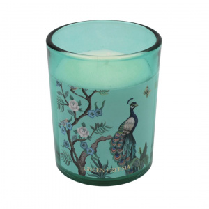 Lumanare in pahar Green Freesia 8x10cm - Img 1