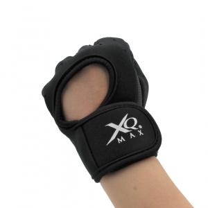 Mănuși ciclism XQ Max, fără degete, culoarea negru, închidere cu velcro, mărime L/XL