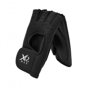 Mănuși ciclism XQ Max, fără degete, culoarea negru, închidere cu velcro, mărime L/XL