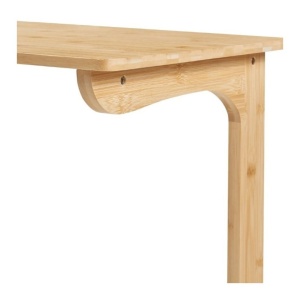 Masă multifuncțională, pliabilă, din bambus, pentru laptop și tabletă, 60x35x67 cm, eCarla, STL21