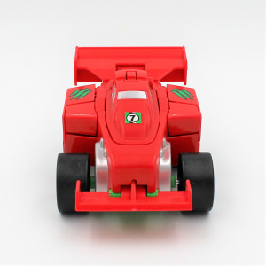 Mașinuță convertibilă, tip robot Dino, Deluxbase, culoarea roșu