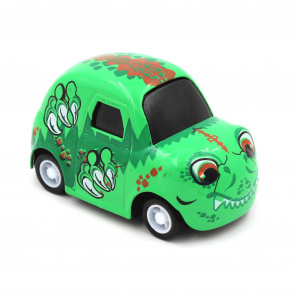 Mașinuță cu sistem pull-back dinozaur verde - Img 1