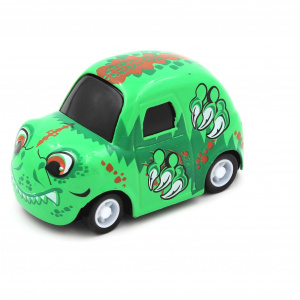 Mașinuță cu sistem pull-back dinozaur verde - Img 2