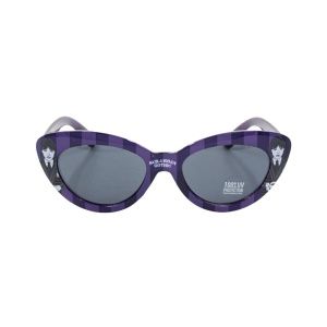 Ochelari de Soare Copii Wednesday Addams – Model Cat Eye, Protecție UV, Design Gotico-Violet
