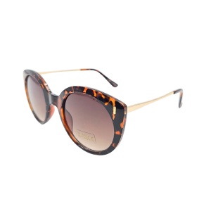 Ochelari de soare, damă, Tiara, leopard, cat-eye tortoise, lentile fumurii, protecție UV 400