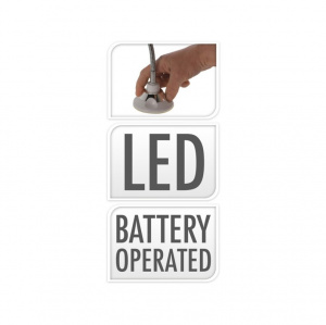 Oglindă machiaj, cu lumină led, 20 cm