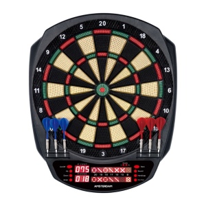Placă Electronică Darts, XQ Max, pentru 1–8 Jucători, cu 4 Afișaje LED și Jocuri Multiple