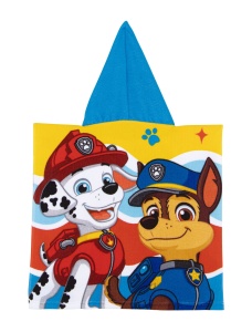 Prosop de plajă, Poncho, pentru copii, model Paw Patrol, 55x55 cm, Arditex