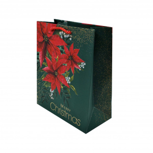 Pungă cadou Crăciun SDE L POINSETTIA