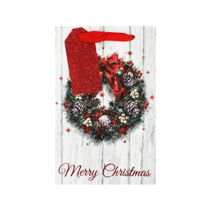 Pungă cadou Crăciun SDE P XMAS WREATH