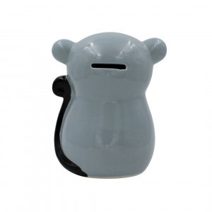 Pușculiță din ceramică model lemur fâșneț - Img 3