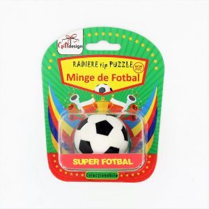 Radieră puzzle colecționabilă seria Sport minge fotbal