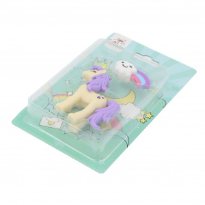 Radieră puzzle colecționabilă seria Unicorn crem - Img 3