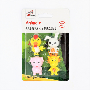 Radiere puzzle colecționabile seria Animale purceluș