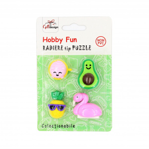 Radiere puzzle colecționabile seria Hobby Fun ananas - Img 2