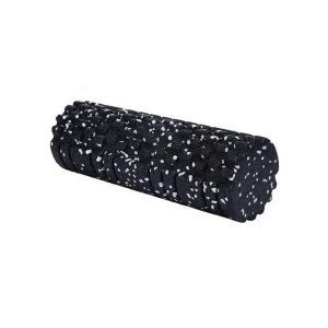 Rolă cilindru masaj XQ Max, din spumă, pentru yoga, negru cu alb