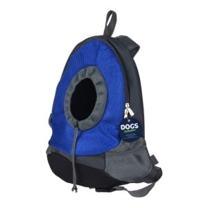 Rucsac reglabil pentru transportul animalelor, 42 x 35 x 16 cm, colecția Dogs, culoarea albastru