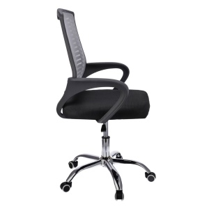 Scaun de birou ergonomic, ajustabil, TOLEDO, Jumi, negru cu spătar gri