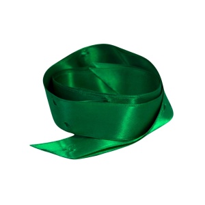 Fundă din satin cu autoformare verde