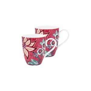 Set 2 cani din porțelan, Pip Studio, 350ml, colecția Flower Festival