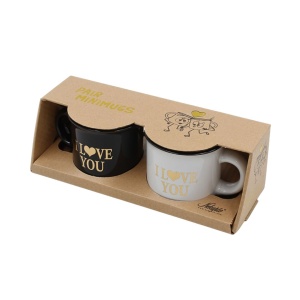 Set 2 Cești Espresso, Nekupto – “I ♥ YOU”, 2 x 80 ml
