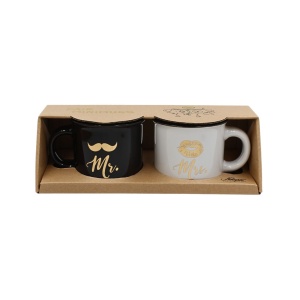 Set 2 Cești Espresso, Nekupto – “Mr. & Mrs.”, 2 x 80 ml