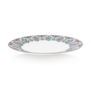 Set 4 farfurii din porțelan, Breakfast, Pip Studio, Light Blue, 21 cm, colecția Flower Festival