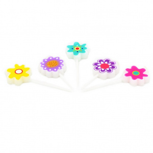 Set 5 lumânări Floricele Multicolor - Img 3